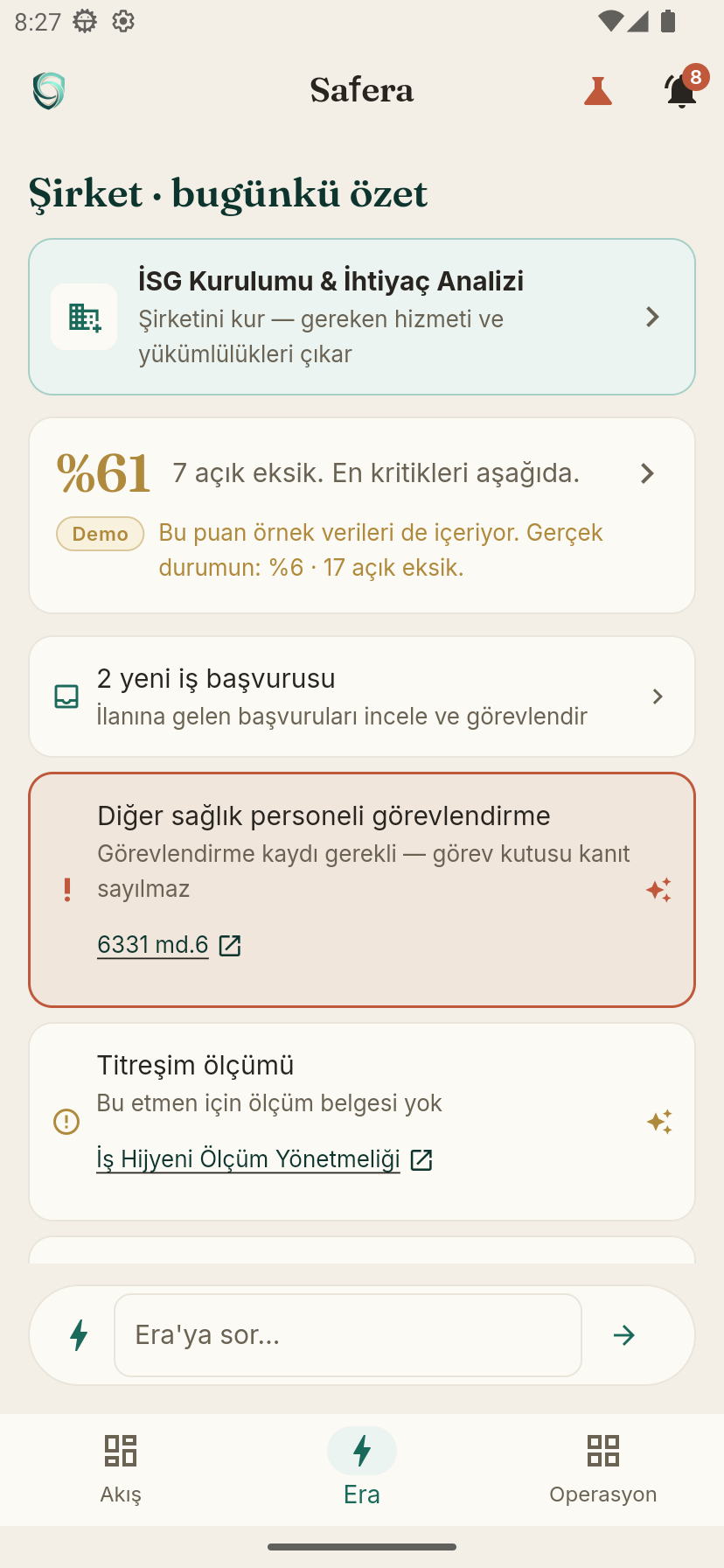 Şirket Era özeti: uyum ve eksiklerin görünümü